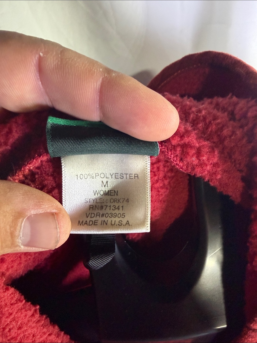 Vintage L.L. Bean Red Hooded Button-Front Coat - Picture 4 of 7